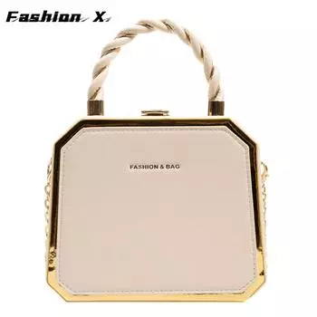 Сумки через плечо из искусственной кожи в форме коробки для женщин, дизайнерские дорожные брендовые роскошные сумки через плечо и кошелек, новые