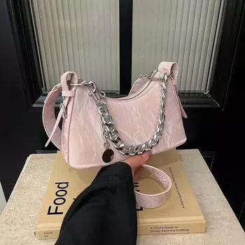 Сумки через плечо из искусственной кожи, женские, на молнии, роскошные, повседневные, женские, новые, однотонные, с полумесяцем, универсальные сумки через плечо для женщин