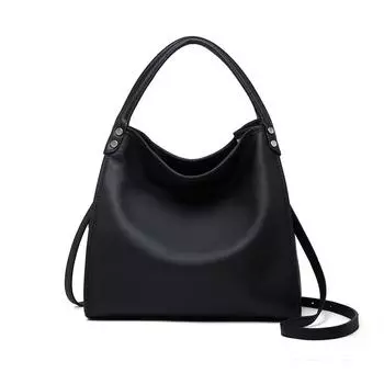 Сумки через плечо из натуральной кожи для женщин, черная сумка для покупок, ограниченная серия, большая, новая, класса люкс