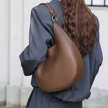 Сумки через плечо из натуральной кожи в форме полумесяца для женщин, модные дизайнерские кошельки через плечо, женские сумки-тоут