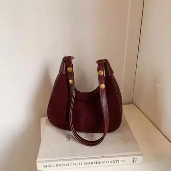 Сумки через плечо из сплошного ПУ полумесяца, новые модные, высококачественные, легкие, новинки, улучшенные ощущения, британские ретро-сумки через плечо