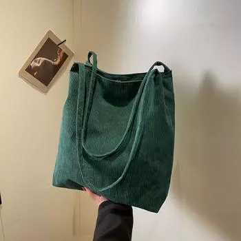 Сумки через плечо из вельвета с клапаном большой емкости для женщин, повседневные сумки для женщин