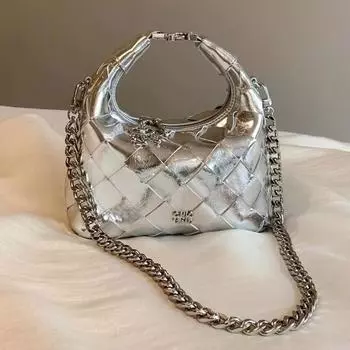 Сумки через плечо, новые, маленькие, квадратные, женские сумки, современные, серебристые, ретро, модные, однотонные, трендовые, для отдыха, универсальные сумки через плечо