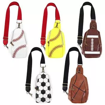 Сумки через плечо, поясная сумка из искусственной кожи, поясная сумка с принтом, регулируемый ремень, повседневная бейсболка, изысканный простой дизайн для мужчин и женщин Basketball