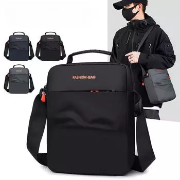 Сумки через плечо Повседневная мужская сумка через плечо для сотового телефона Мужская водонепроницаемая сумка-кошелек с защитой от кражи Мужская сумка для вечеринок one size чёрный