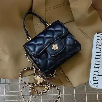 Сумки через плечо ручная сумка для взрослых женщин Новая модная сумка Высокая ручная маленькая квадратная сумка женская маленькая толпа Lingge Crossbody