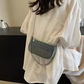 Сумки через плечо с цепочкой из денима, дизайнерские универсальные женские маленькие сумки через плечо, модные новые роскошные сумки высокого качества