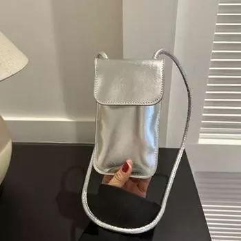 Сумки через плечо с клапаном, женские мини-кошельки и сумки из искусственной кожи на плечо для девочек, дамский телефон, простая однотонная дизайнерская сумка