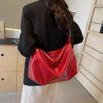 Сумки через плечо с прочным внутренним отделением и швейной строчкой, большой вместимости, горячая распродажа, женские сумки из искусственной кожи на молнии