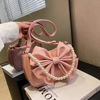 Сумки через плечо с твердым внутренним отделением для женщин, сумки в форме булочки, карман на молнии