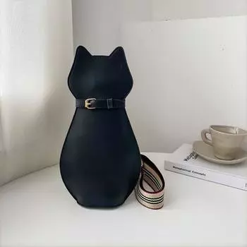 Сумки через плечо в форме щенка и кошки из мультфильма, модные кошельки из искусственной кожи, сумки через плечо, женская сумка-клатч