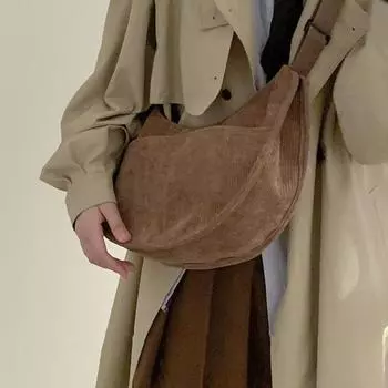 Сумки через плечо в стиле Niche Ins для женщин Симпатичные сумки через плечо в форме пельменей Маленькие сумки через плечо для женщин с большой вместимостью