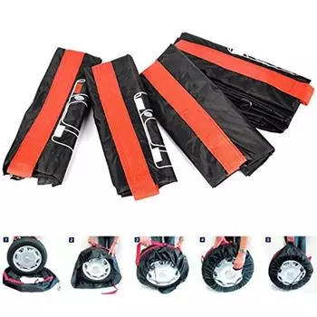 Сумки для хранения автомобильных колесных шин 2024 года, новый чехол для автомобильных шин, водонепроницаемый пылезащитный протектор для автомобильных шин, стильный полиэстер