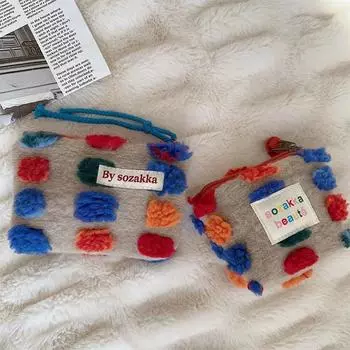 Сумки для хранения монет на молнии, сумка для денег, держатель для наушников, сумка в стиле ретро, цветные туалетные принадлежности, губная помада, сумки-органайзер для макияжа