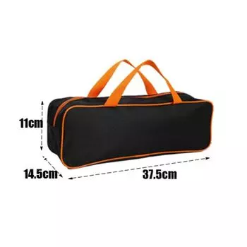 Сумки для хранения походных инструментов из ткани Оксфорд, вместительные сумки для переноски принадлежностей для гриля и барбекю 37.5x14.5x11cm-Double-handle style