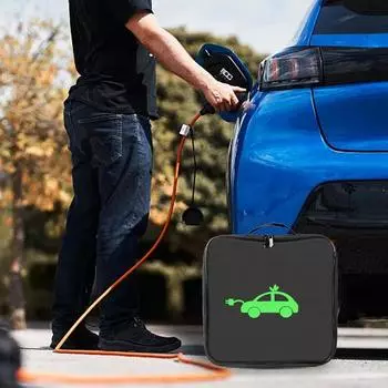 Сумки для кабелей EV Портативная сумка-органайзер для кабеля Автомобильная сумка для хранения Огнестойкая сумка для хранения кабеля Чехол для зарядного устройства электромобиля для транспортного средства