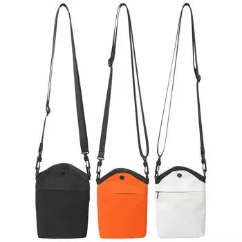 Сумки для мобильных телефонов унисекс, сумка-портфель с регулируемым ремешком, кошелек с магнитной застежкой, простая повседневная маленькая квадратная сумка чёрный