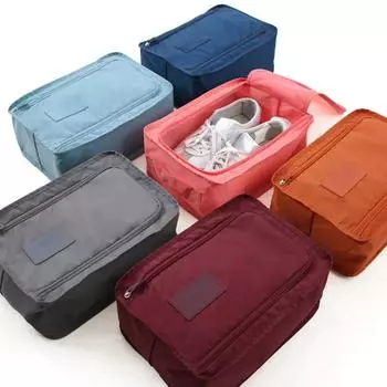 Сумки для обуви, дорожная косметичка для хранения, портативная сумка для одежды, водонепроницаемая сумка-органайзер для домашней обуви, пылезащитная коробка для багажа, коробка для обуви розовый