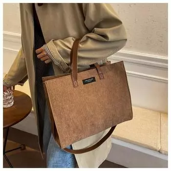 Сумки для офиса, женские сумки через плечо, винтажные сумки-шоппер, женские сумки-тоут, зима 2022 чёрный