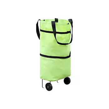 Сумки для покупок Большая вместимость Складная и портативная сумка для покупок из ткани Оксфорд и металла