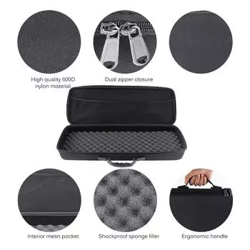 Сумки для рыбалки на открытом воздухе, ударопрочная сумка для удочек и катушек из ЭВА с ремешком, чехол для хранения удочек, сумка через плечо, портативная