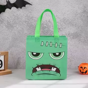 Сумки для сладостей из нетканого материала на Хэллоуин, тыква, привидение, летучая мышь, мумия, монстр, кошка, сумка-тоут, сувениры для вечеринки на Хэллоуин