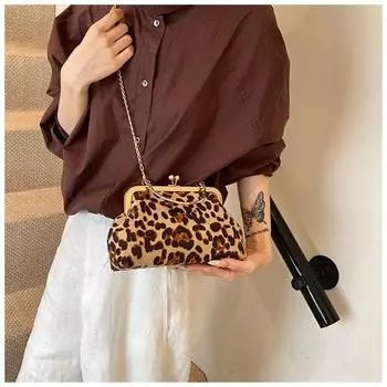 Сумки для женщин, большая вместимость, модная сумка через плечо с цепочкой, ретро-сумка высокого класса с текстурой в виде ракушки чёрный