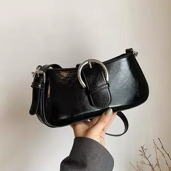 Сумки для женщин, летняя новая простая сумка из искусственной кожи на одно плечо, универсальные фактурные кожаные маленькие квадратные сумки