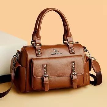 Сумки для женщин Модные женские сумки Сумки для мам Европейская и американская мода Большая вместительная сумка через плечо Сумка через плечо