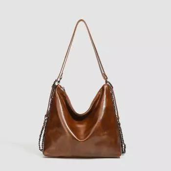 Сумки для женщин на осень и зиму Сумки-тоуты в стиле Майяра Многофункциональные модные рюкзаки на одно плечо коричневый