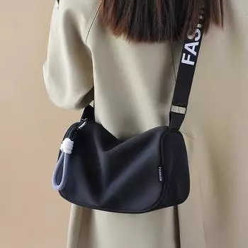 Сумки для женщин на осень и зиму Новые простые сумки подмышками Повседневные холщовые сумки Подушки Сумки через плечо