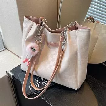 Сумки для женщин на весну и лето, новая большая вместительная сумка-тоут, повседневная сумка через плечо, классная сумка для поездок на работу