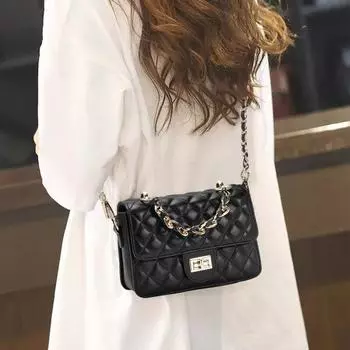 Сумки для женщин, новый стиль, высококачественные и модные, небольшие, стильные, с бриллиантовой цепочкой, сумка через плечо
