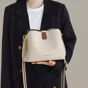 Сумки для женщин осень и зима новая женская сумка сумка-ведро сумка через плечо натуральная кожа высококачественная сумка через плечо