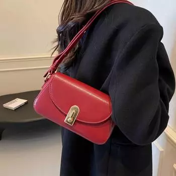 Сумки для женщин Роскошные дизайнерские красные свадебные маленькие квадратные сумки Франция Простая универсальная сумка через плечо Тенденция