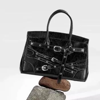 Сумки для женщин, роскошный дизайн, большая вместительная сумка из искусственной кожи, модная трендовая сумка через плечо, сумка-кошелек