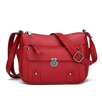 Сумки для женщин среднего и пожилого возраста, сумки через плечо, мягкие кожаные универсальные сумки через плечо с множеством карманов для женщин, сумки для мам