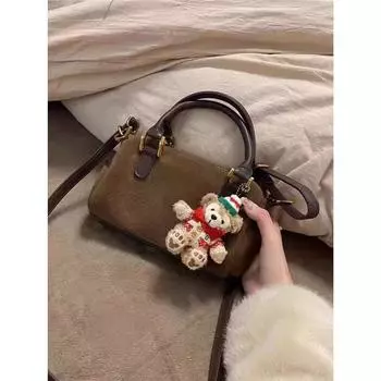 Сумки для женщин Уникальные нишевые сумки Сумки-подушки Модные японские и корейские модели Модная осенне-зимняя замша