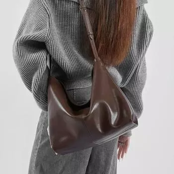 Сумки-хобо из натуральной кожи через плечо для женщин, трендовые дизайнерские сумки большой вместимости для работы, женские сумки