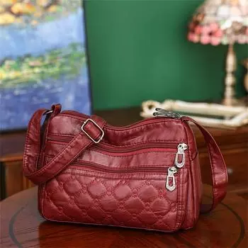 Сумки и кошельки из искусственной кожи. Простая сумка-мессенджер. Роскошные дизайнерские повседневные сумки через плечо с ромбовидным узором для женщин. чёрный