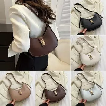 Сумки из искусственной кожи, сумки для подмышек большой емкости, портативная сумка на плечо, женская женская сумка