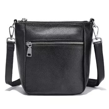 Сумки из кожи Zency Сумки через плечо для женщин чёрный