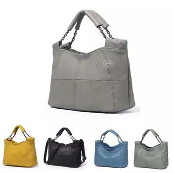 Сумки из натуральной кожи для женщин Сумки через плечо Женская сумка-мессенджер Модная сумка-тоут жёлтый