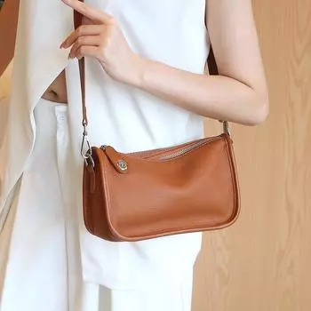 Сумки из натуральной кожи для женщин Сумка через плечо Маленькие сумки для женщин Простой дизайн