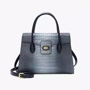 Сумки из натуральной кожи для женщин, сумка из натуральной кожи с узором под крокодила, качественные сумки