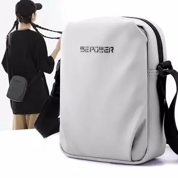 Сумки-мессенджеры для мужчин, повседневная нейлоновая маленькая сумка через плечо на молнии, простая маленькая сумка через плечо для мужчин чёрный