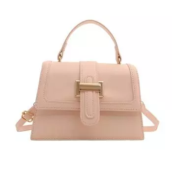 Сумки Модная маленькая квадратная сумка с текстурой из искусственной кожи Сумка-трансформер Универсальная сумка через плечо Сумка через плечо розовый