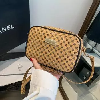 Сумки модные европейские и американские ретро-сумки с принтом для женщин 2024 года, летняя новая одноплечевая простая сумка-мессенджер в зарубежном стиле белый