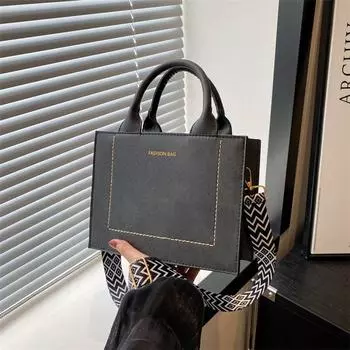 Сумки Модные сумки Маленькие квадратные сумки Текстурированные сумки через плечо из ПУ Универсальные сумки-мессенджеры Niche коричневый