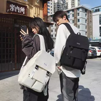 Сумки, мужские и женские школьные ранцы, вместительные модные и универсальные школьные ранцы, студенческие рюкзаки, поставка товаров 31*13*42cm чёрный